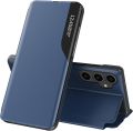 Phone Case for Samsung A15 5G, Galaxy A15 Fashion Slim Business Smart View Magnetic Flip Case Drop Shockproof Cover for Samsung Galaxy A15 5G, Purple QH. 