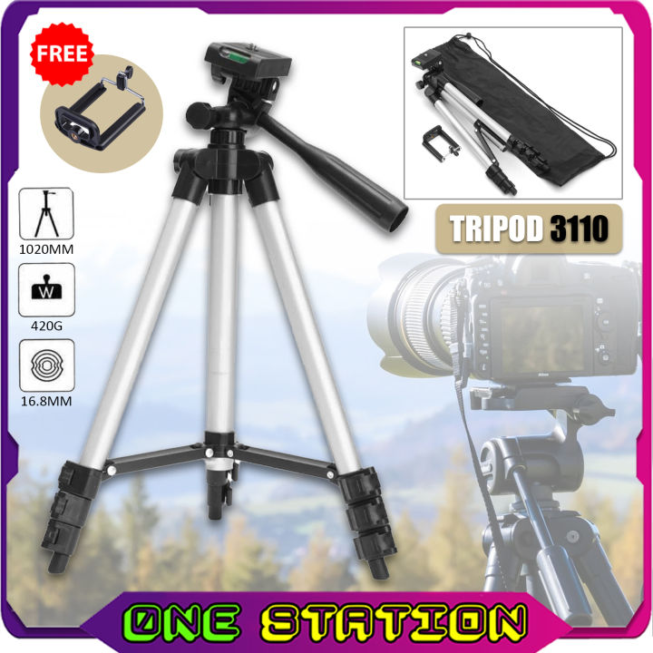 Portable Tripod Lightweight Aluminum Extendable Phone Stand Camera