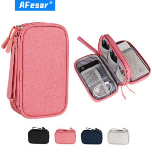 Portable Cable Digital Storage Bags Organizer USB Gadgets Wires Charger Power Battery Zipper Cosmetic Bag Case Accessories Item