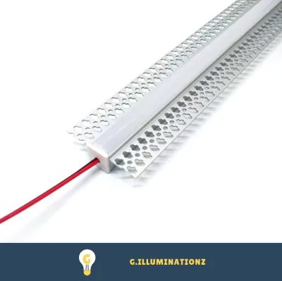 1M Embedded Aluminium Liner Channel Holder / Casing for Recessed LED Strip For Linear Cove Lighting