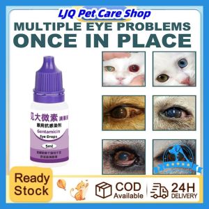 Pet Eye Drops for Dogs and Cats to Treat Eye Infections and Remove Tear Stains and Dirt 5ml