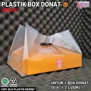 Kantong Plastik untuk Box Donat isi 6 Polos Kresek HD Dus Bolu Brownis