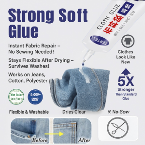 Strong Soft Glue Fabric Glue Instant Dry For Jeans Clothing Leather Repair