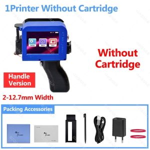 12.7mm Handheld Thermal Inkjet Printer with Grip Fast-Drying Ink for Text QR Barcode Batch Number Logo Portable Mini Printer