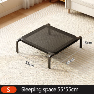 Pet Bed Elevated Stainless Steel Pet Cot Washable Dog Beds Moisture-Resistant Breathable Mesh
