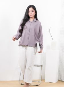 Severli Cella Shirt Kemeja Wanita Lengan Panjang | Kemeja Kantor | Kemeja Oversize | Atasan Wanita