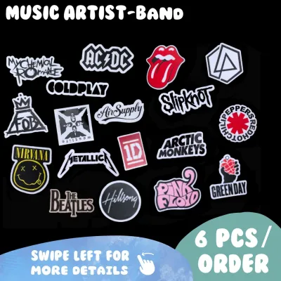STICKER: MUSIC ARTIST- BAND (SET OF 6PCS)