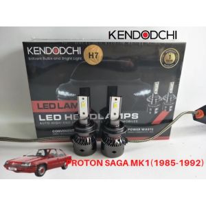 🔥READY STOCK🔥KENDODCHI 2Pcs H7 LED Car Headlight FOR PROTON SAGA MK1(1985-1992) product by Malaysia