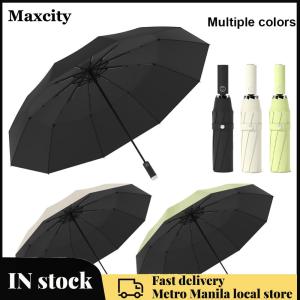 Fully Automatic Reverse Folding Umbrella Windproof Compact Foldable Umbrella 16 Bones Protection Umbrella for Car Backpack