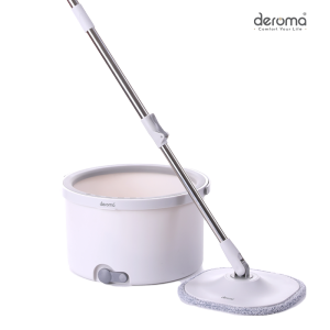Deroma DREHEN WYL-801 Spin Mop 360 Degree Rotatable Wet & Dry Self Cleaning Clean & Dirty Water Separate