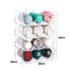 【SG STOCK】Acrylic Stackable Water Bottle Rack Stackable Bottle Holder Champagne Rack Wine Holder Insulation Cup Holder