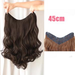 GU Hair Clip Curly Panjang Murah Hairclip Wave Wig Rambut Palsu Hair Clip Lurus Biglayer Keriting 45 60CM P02 P03
