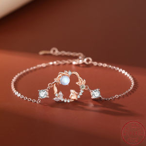 NEW European New S925 Sterling Silver Bracelet AAA CZ Rabbit For Women Birthday Party Gift Jewelry