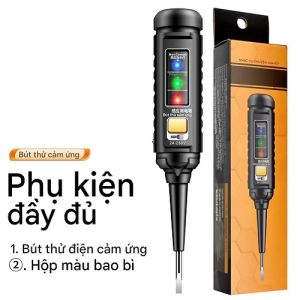 Bút Thử Điện - Tua Vít Thử Điện Cảm Ứng Báo Hiệu Đèn 3 Màu Và Âm Thanh Dùng Kiểm Tra An Toàn Điện