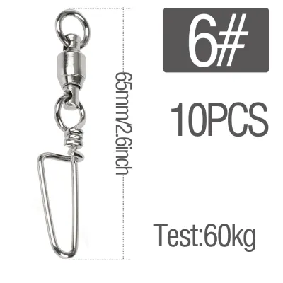 Fishing Accessories 10PCS Fishing Ring Strength 26Lb-500Lb Silver High Strength Ball Bearing Swivels Jig Solid Welded Rings Saltwater Stainless Steel Accessories Ring Snaps Swivels Bearing Connector