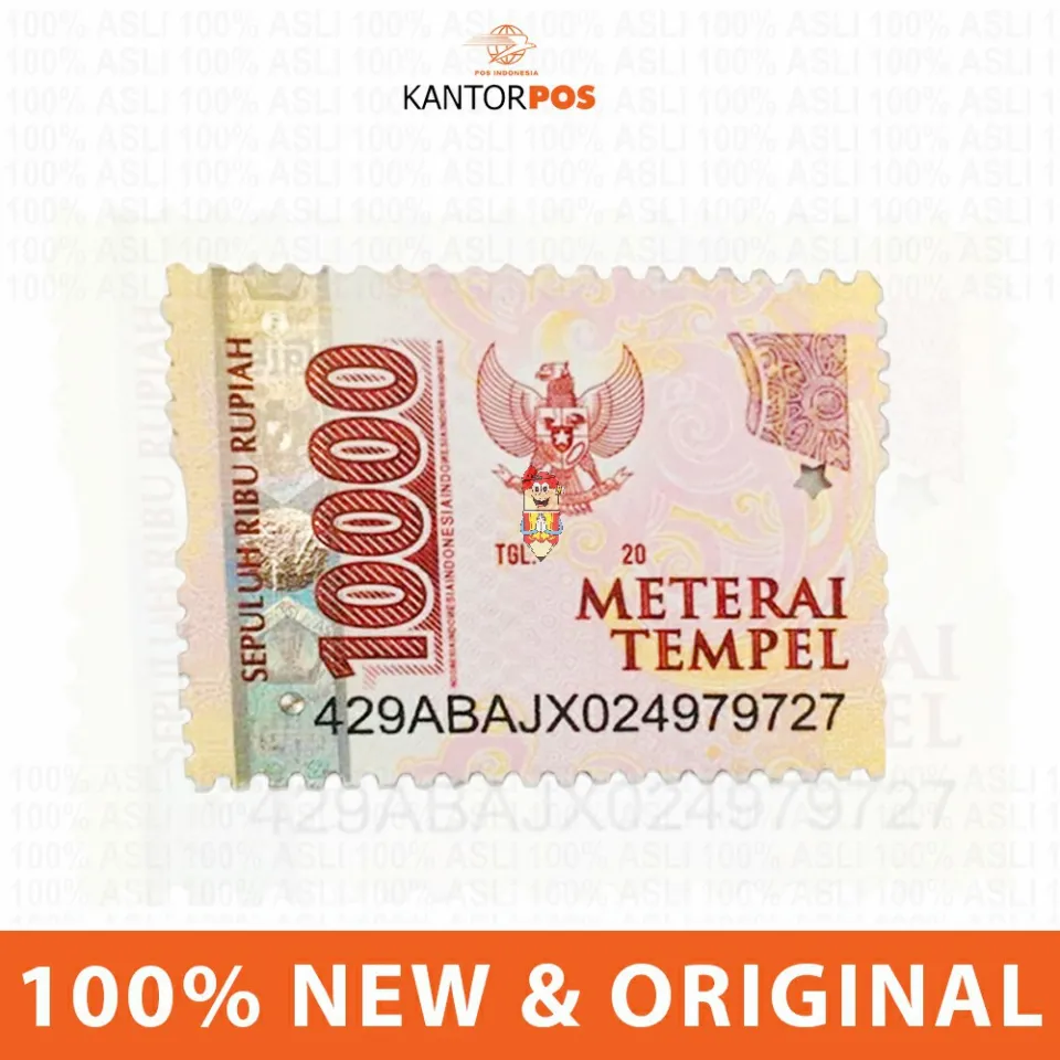 Meterai / Materai 10000 (Sepuluh Ribu / 10.000) | Lazada Indonesia