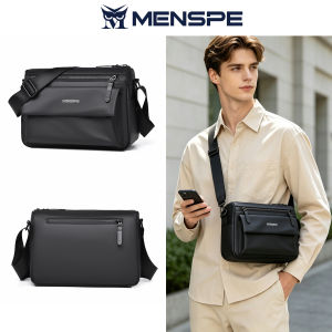 MENSPE Mens Shoulder Bag Waterproof Film Bag Casual Cross Body Bag Fashion Messenger Bag Travel Bag Business Bag Large Capacity Phone Bag Lightweight Bag Leisure Sport Street Bag for College Student