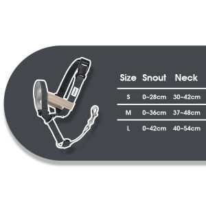 HamshMoc Reflective Pet Muzzle Adjustable Anti-Barking Dog Mask Anti-Bite No Pull Safety For Dogs Walking Accessories Attach To Collar And Leash