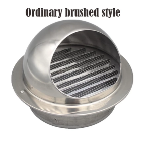 outdoor Stainless Steel Rainproof Exhaust Vent Cap for Home Kitchen with Free Screws & No-Nail Glue Included