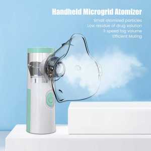 TaffOmicron Alat Terapi Uap Pernapasan Handheld Nebulizer Inhaler Atomizer Charger / alat terapi pernafasan asma portable ultrasonic dr neo