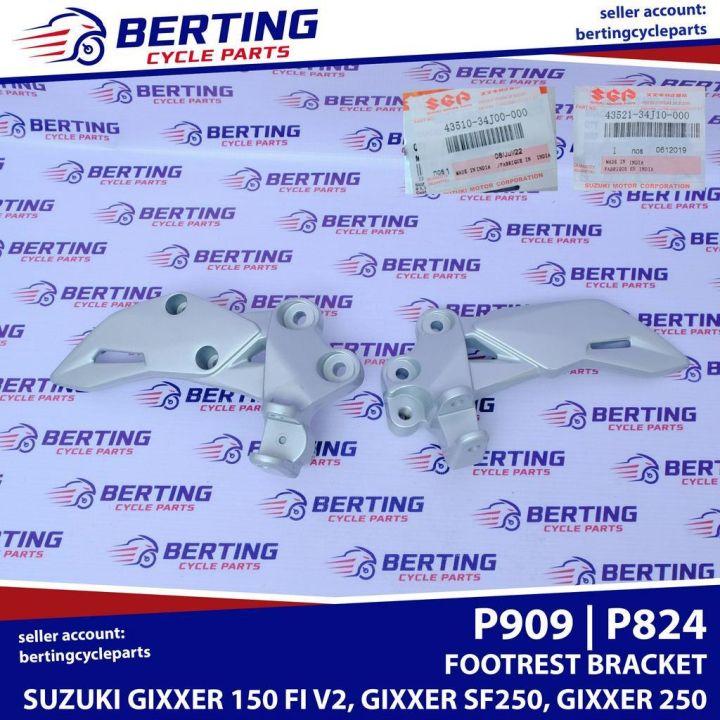 SGP FOOTREST BRACKET Suzuki Gixxer 150 FI V2 Gixxer 250 SF250 Genuine