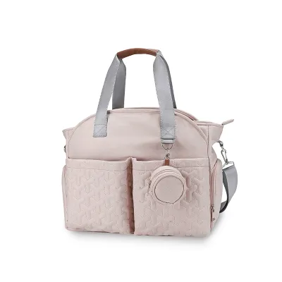 HamshMoc Baby Diaper Bag Organizer Large Capacity with Insulated Pockets Pacifier Case Mother Bottle Handbanctiong for Milk Storage Insulation Bag Outdoor Trip Multi-Fu