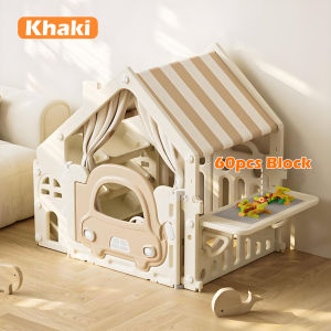 Playpark Magic Kids Tent Playhouse Indoor Outdoor With Storage Rack + Puzzle Table Multi-Functional