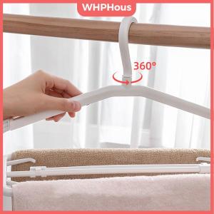WHPHous Plastic Clothes Hanger With Clip Space Saving Scalable T-Shirt Dress Coat Towel Hanger Accessories For Home Closet Balcony