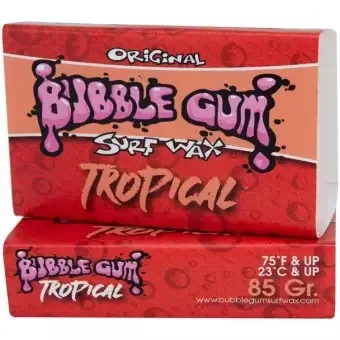 Bubblegum Surf Wax Tropical-Surfboard Wax Sticky for surfboards skimboards bodyboards