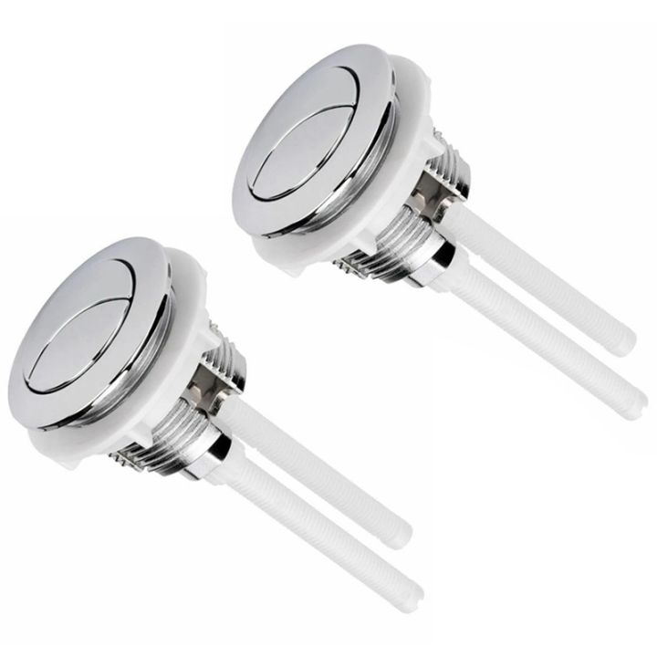 2PCS Toilet Flush Button Round Stem Button Replaces 38mm Double-Button ...