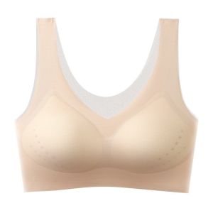 [YWEOKCAU] Ultra-thin Ice Silk Seamless Bra To Make Large Breasts Look Smaller/wireless To Prevent Sagging Large Size Beautiful Back Bra