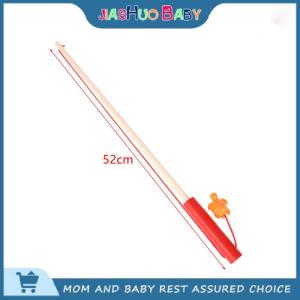 JiaShuo Baby Toy Baby Magnetic Fishing Toy Childrens Fishing Rod Extended Wooden Fishing Rod Built-in Strong Magnetic Hook Fishing