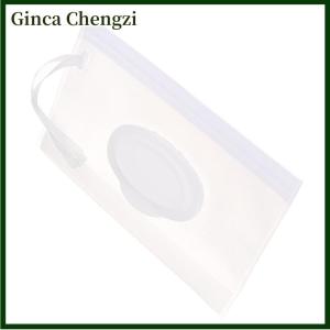 Ginca Túi đựng khăn ướt trẻ em hoạt hình dễ mang theo trọng lượng nhẹ túi đựng khăn giấy ướt túi đựng có dây đeo