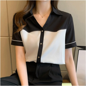 IVANATOP BISA COD KEMEJA/ATASAN WANITA STYLE KOREA MODEL LALA PENDEK