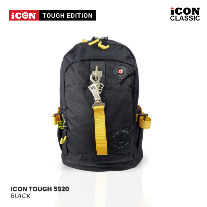 Icon Tough 5920 Black, Army Green Men's Water Resistant Backpack Lazada PH