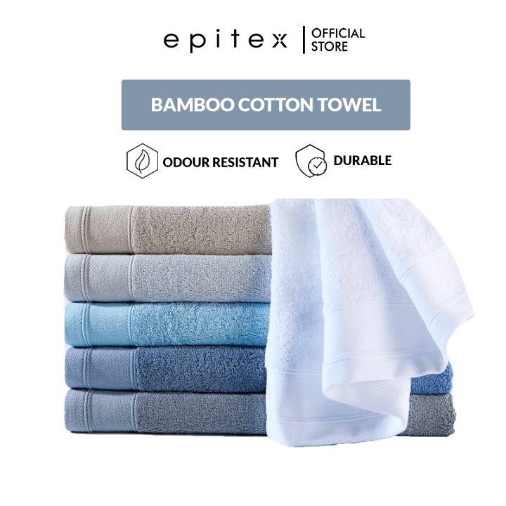 Epitex Bamboo Cotton Face Towel | Hand Towel | Bath Towel | Lazada ...