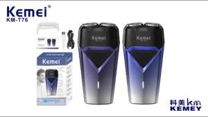 Kemei Electric Shaver For Men Rotary Dual Rechargeable Waterproof Mens Shaving Machine Razor KM-T76