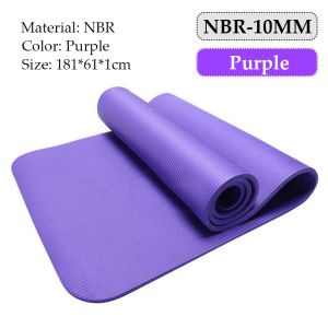 GetGadget⚙ Yoga Mat High Quality EXTRA THICK 10MM NBR Non-Slip Mat Excellent Slip Resistant Resilience Fitness NBR Yoga Mat Extra Thick 183cm Tikar Yoga