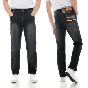 Celana Jeans Regular Baggy Oversize Loose Fit Blackjazz - Celana Gombrang Lurus Pria Dewasa