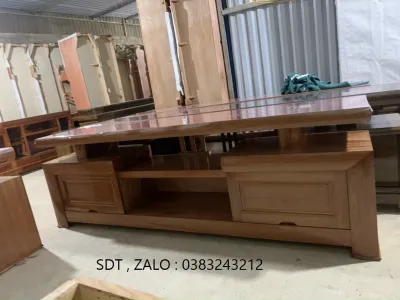 kệ tivi gỗ xoan đào 1m61m82m2m22m4 kệ gỗ xoan đào phòng khách