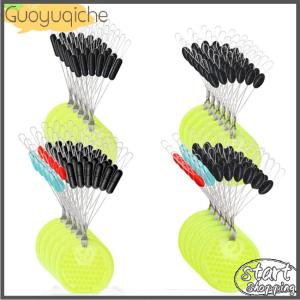 【Guoyuqiche】 Fishing Rod Rubber Space Beans Fishing Goods Black Rubber Oval Stopper Fishing F