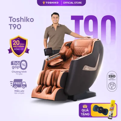Ghế massage toàn thân Toshiko T90 12 thủ thuật massage chuyên sâu khả năng nhận dạng giọng nói con người để điều chỉnh bài massage phù hợp