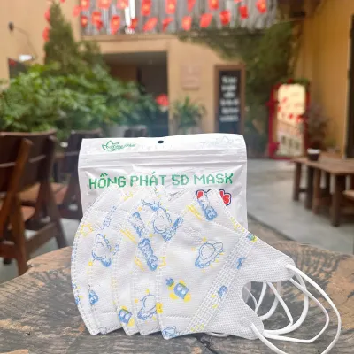 COMBO 50 CHIẾC KHẨU TRANG 5D QUAI THUN CHO BÉ KHẨU TRANG CHO BÉ TỪ 3-10 TUỔI