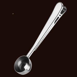 Sendok Kopi Sendok Bungkus Snack Takar Sereal Camilan Teh Jepit Stainless Steel Coffee Spoon Clamp Klip