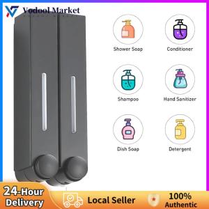 【Vodool】Elegant Wall-Mounted Shower Soap Dispenser No Drill Waterproof Bathroom Soap Dispenser with Large Capacity