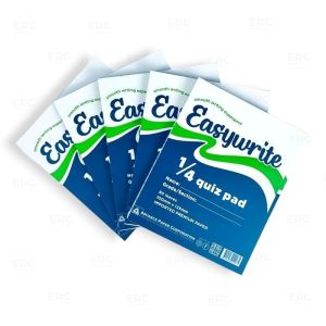1/2 Lengthwise - Easywrite White Writing Quiz Pad Paper Grade High School Supplies Kids Intermediate Papel-1234 Victory.