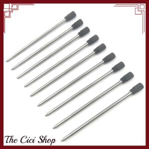[The Cici Shop] 10Pcs 70mm black blue ink pens refill ballpoint replace for element pen