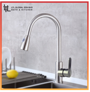 CORRO SUS304 Stainless Steel Flexible Pull-Out Kitchen Sink Mixer Tap