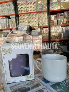 Souvenir Gelas Keramik Warna/ESTETIK/MUG Kemas Box Cantik