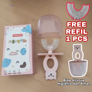 Sikat Gigi Anak Bentuk U / Training Toothbrush / Sikat Gigi Anak Lembut Bentuk U